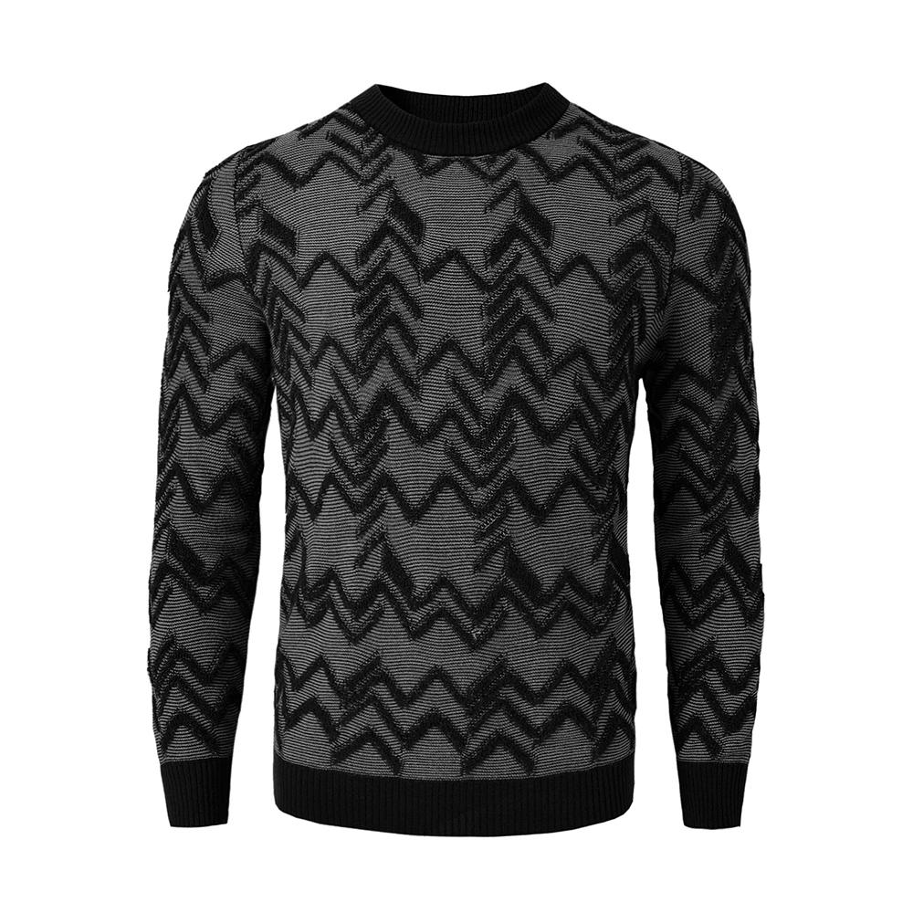 Men's Vintage Twill Sweater Long Sleeve Crewneck Pullover