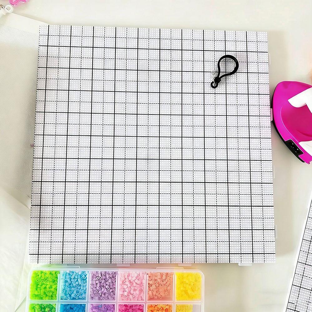 Gifts Handmade Perler Beads Baking Board Strikethrough DIY Accessories Perler Beads Template 2.6mm Iron-on Mat
