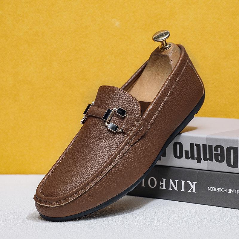 

Туфли Doudou мужские летний модный тренд повседневные универсальные мягкая подошва мужские туфли на одной педали ленивые туфли водонепроницаемые 44