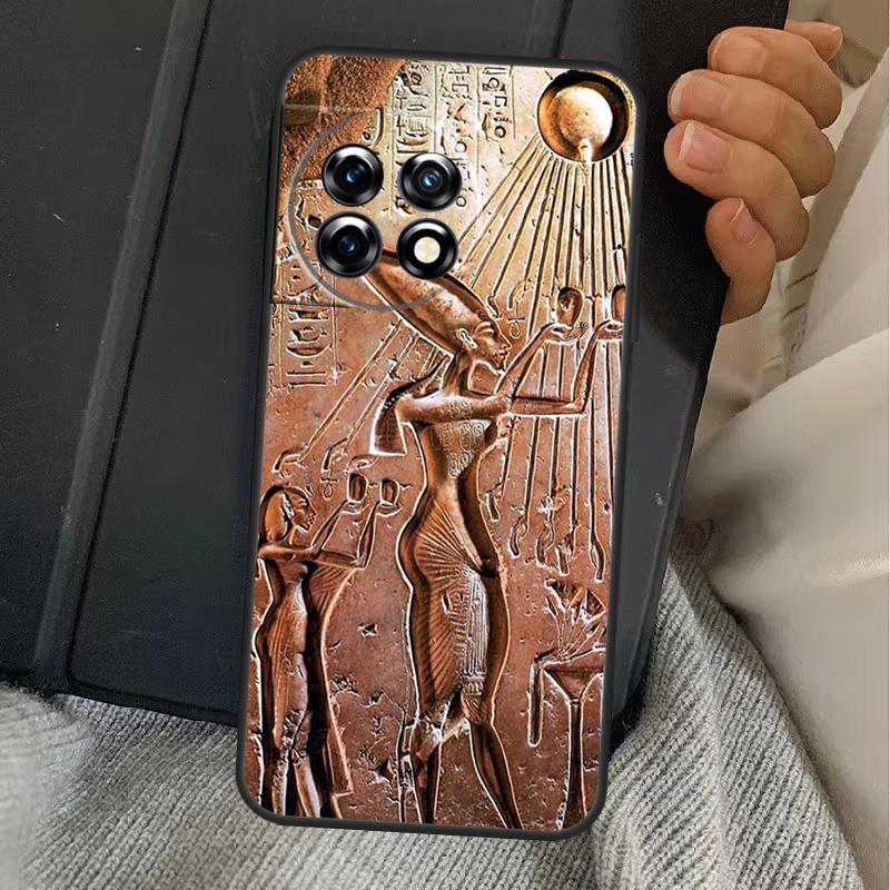 Egyptian Hieroglyphics Symbols Case For OnePlus 15 13 12 11 13R 13T 10T 10R 12R OnePlus Nord 5 CE 2 3 4 Lite N20 N30 Cover