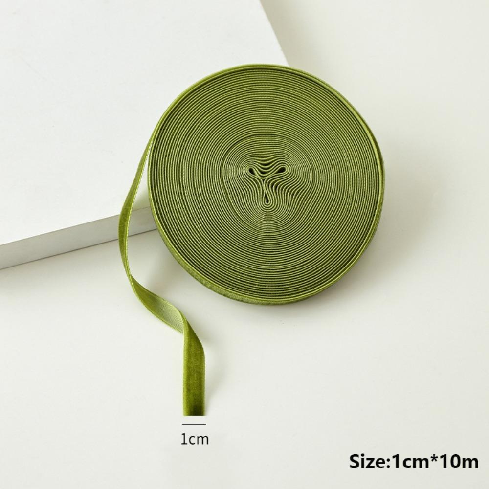 Изысканный Тканевый Рождественский Бант из Ленты Односторонний DIY Бант Обвязка Бархатная Ткань Флокированная Лента Рождественское Украшение