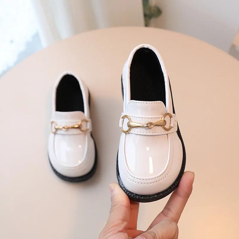British Style Children Leather Breathable Slip On Loafers for Kids Boys Student Performance Shoes Toddler Girl Moccasins