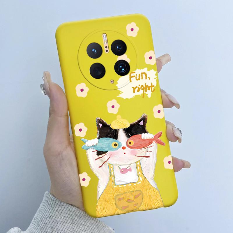 For Huawei Mate 50 Pro Phone Case DCO-AL00 DCO-LX9 Flower Girl 2025 Design Soft Silicone TPU Back Housing for Mate50 Pro Covers