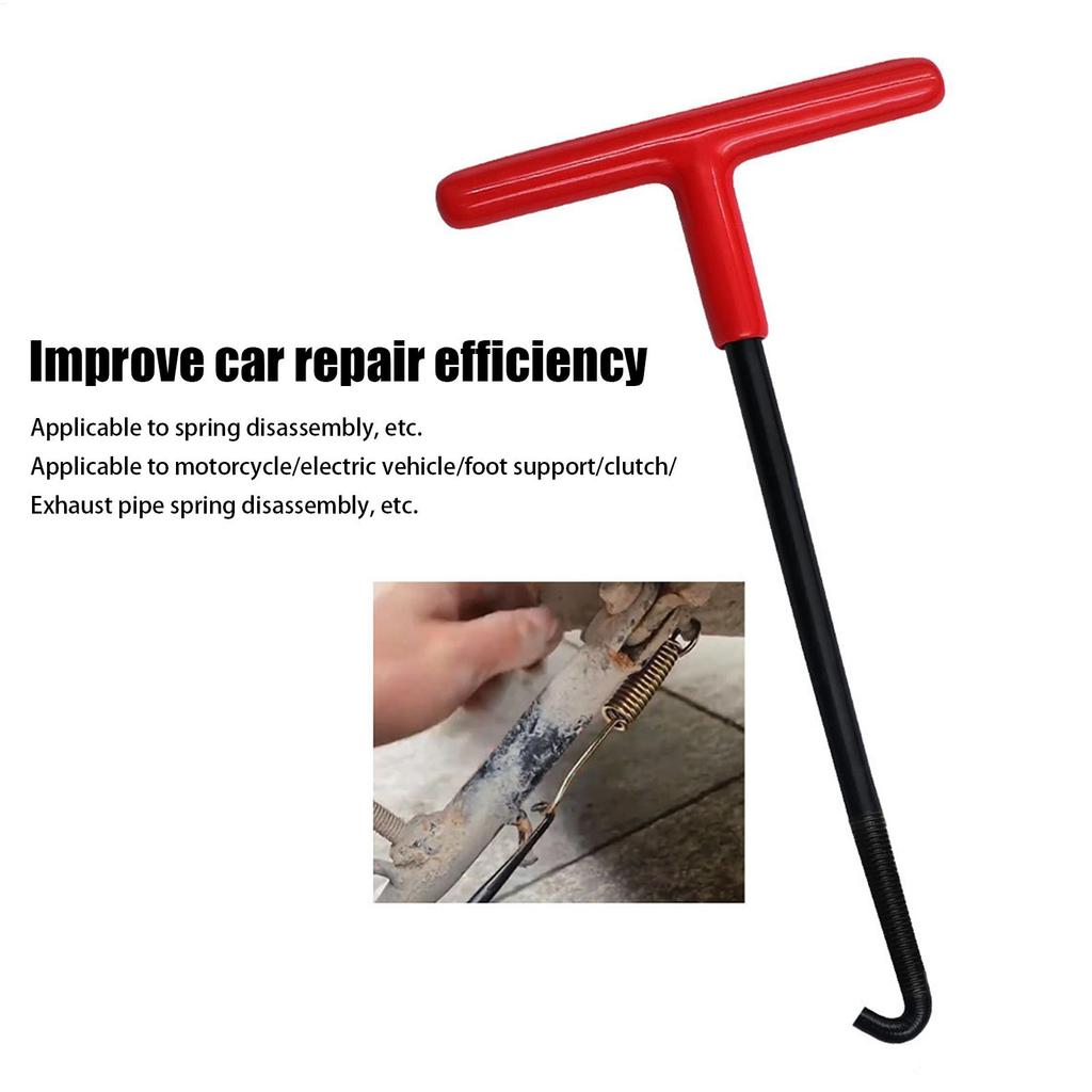 Exhaust Spring Puller T Handle Spring Puller Hook Spring Stretcher Tool Motorcycle Automotive Dirt Bike Puller for Spring