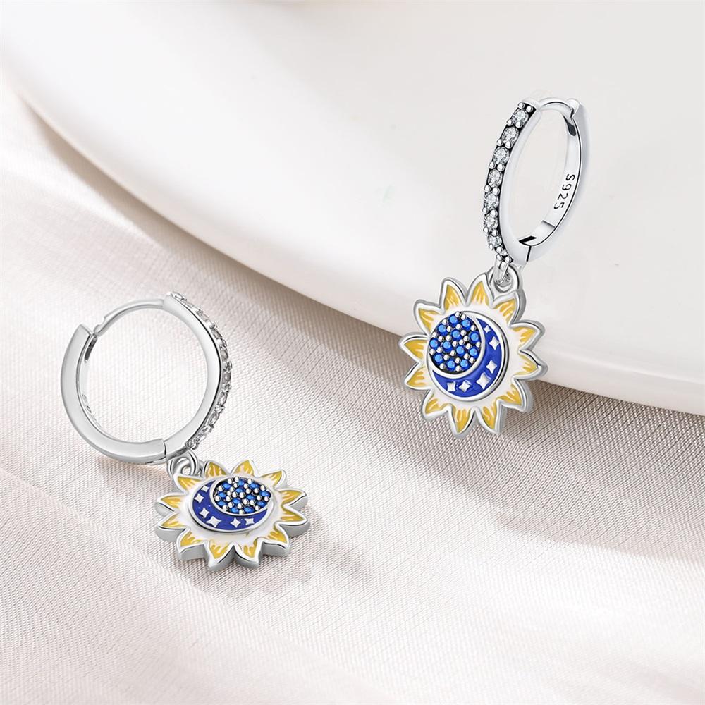 sunflower Earrings for Women Girls Trendy Fashion Jewelry High Quality Dainty Elegant Gift