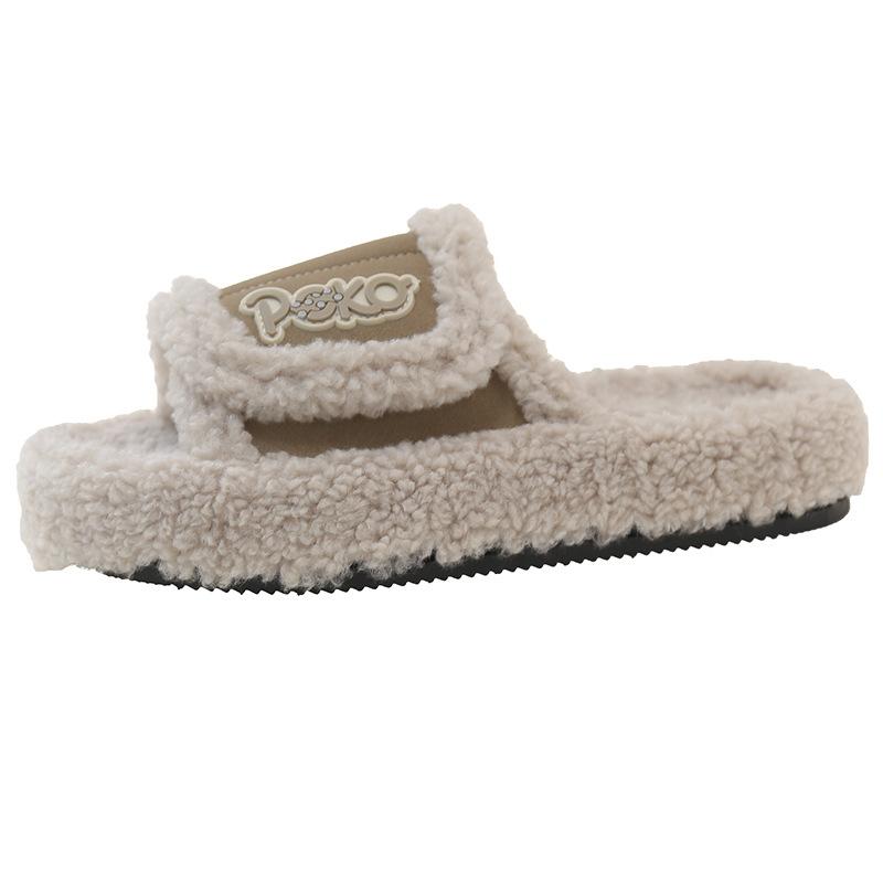 Xiaoxiangfeng Mao Mao Slippers 2025 New Autumn and Winter Indoor Home Cotton Mop Outdoor Wear Non-slip Premium Cotton Slippers Women
