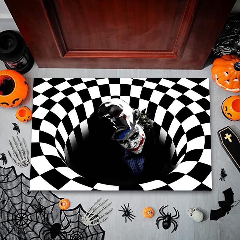 American Clown Crystal Velvet Floor Mat Bathroom Absorbent Non-slip Foot Mat Shower Room Drying Mat Porch Dirt-resistant Door Mat