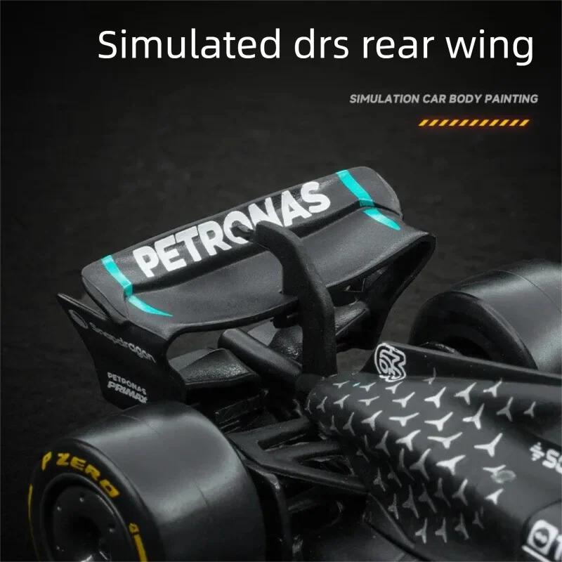 Bburago 1:43 Scale Mercedes-AMG F1 W15 W16 Formula 1 Racing Car Diecast Alloy Model Simulation Vehicle Collectible Gift for Kids
