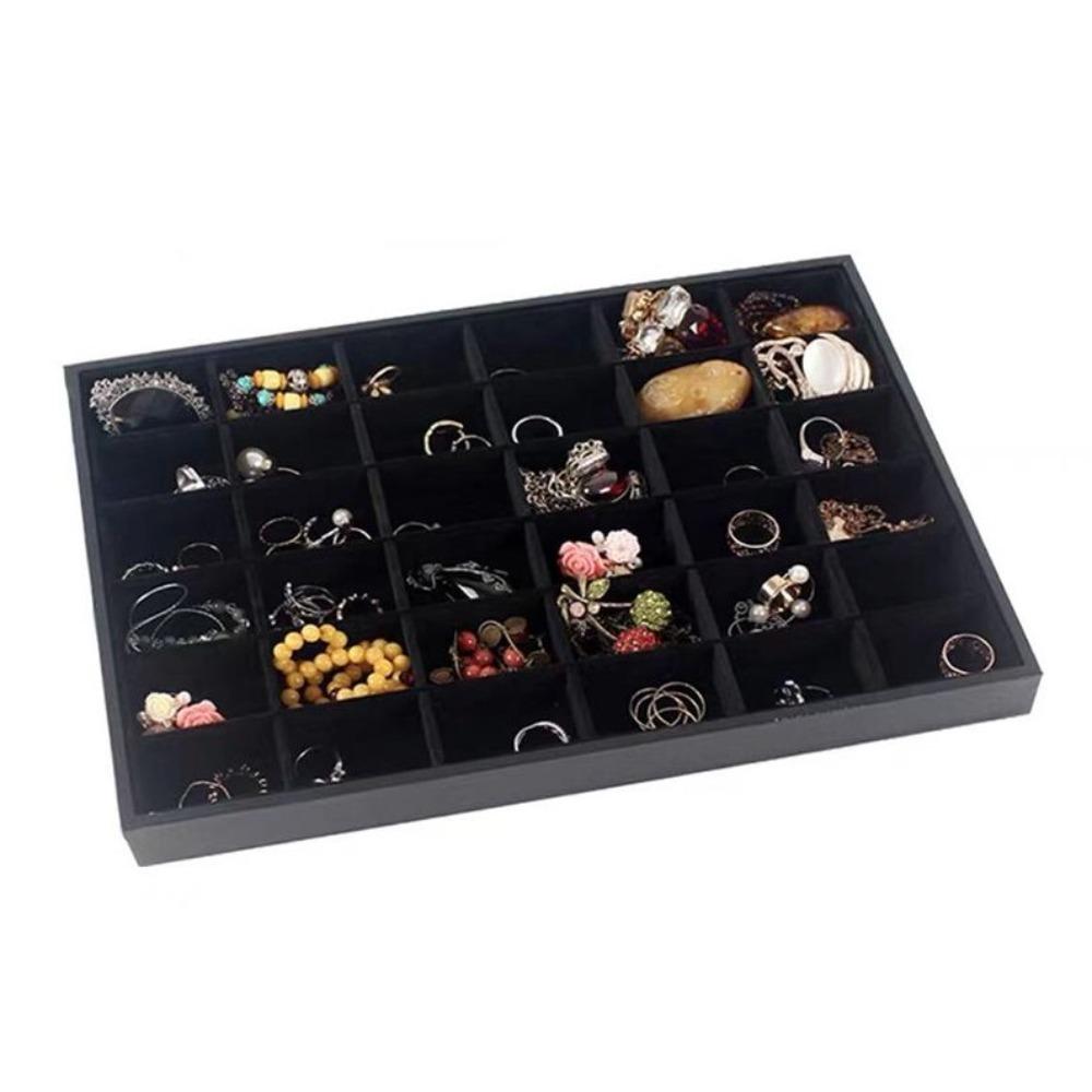 PU Leather Earrings Jewelry Box Rings Jewelry Packing Tray  Exhibition