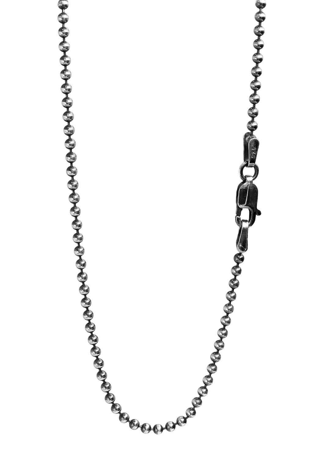 

Gin no Ibushi Ball Chain Length Diameter Thin Silver 925 Necklace Chain Necklace Chain Chain Only [Shinjuku Kura] 45-60cm (50cm) Approx. 2.0mm Men s