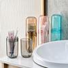 Transparent Portable Brushing Cup Plastic Toothbrush Storage Case Mouthwash Cup  Travel