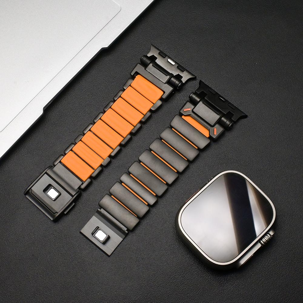 Stainless Steel Strap for Apple Watch Band Ultra 3 2 49mm 46mm 45mm 44mm Luxury Metal Bracelet For Iwatch 11 10 9 8 7 6 5 4 SE3