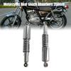 Chrome 350mm Motorcycle Rear Shock Absorber Kit for Yamaha & Honda, CNC Aluminum Suspension Spring Replacement