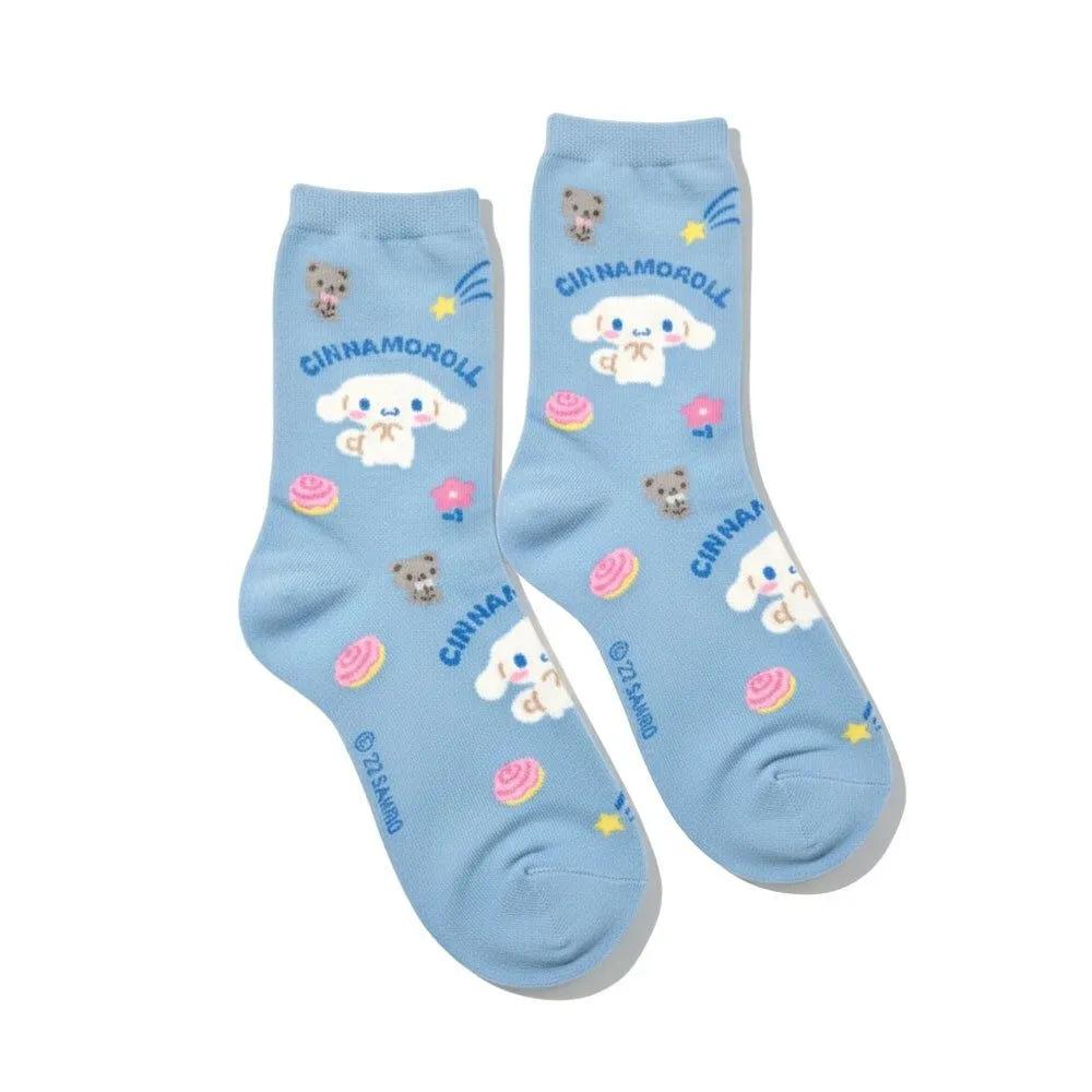 Domestic Authentic Sanrio Character Socks (Colored Cinnamoroll) Style Socks Fashion Socks Cotton Socks