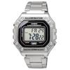 CASIO Standard Digital Wristwatch W-218HD-1AV Mens Cheap Chipukashi Metal Band Silver Overseas Model