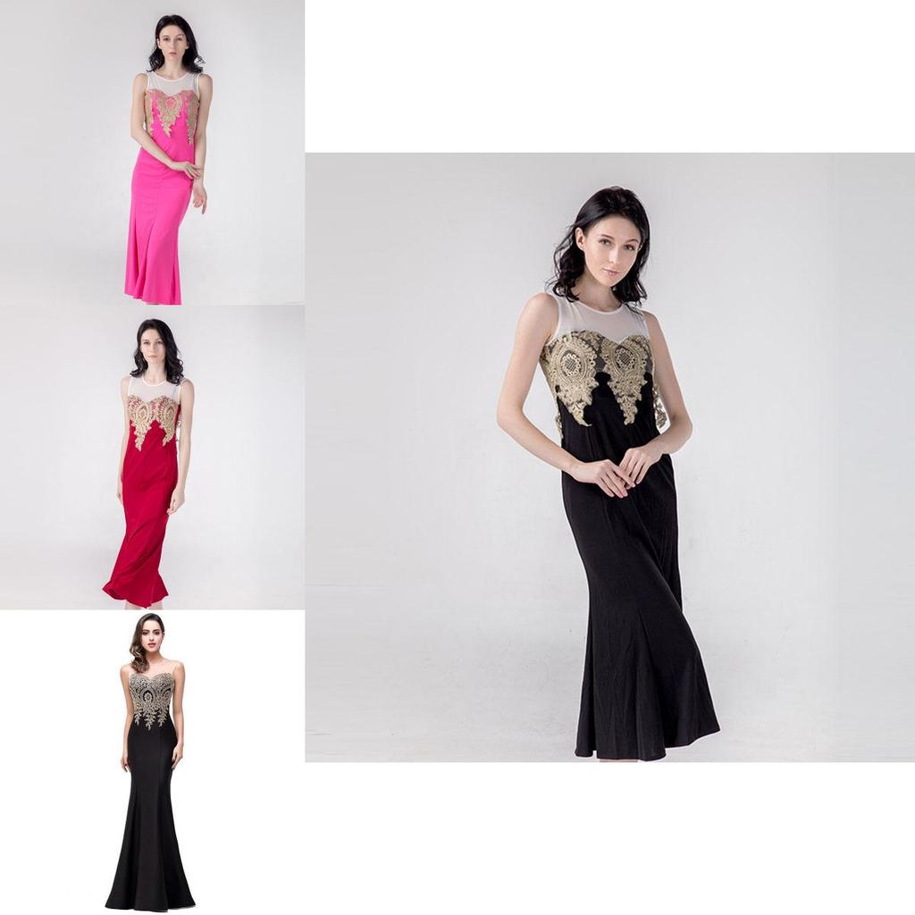 Elegant Women Formal Wedding Bridesmaid Evening Party Ball Prom Gown Long Cocktail Dress With Timeless Design