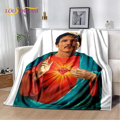 Pedro Pascal Funny Printing 29 Style Blanket,Soft Throw Blanket for Home Bedroom Bed Sofa Picnic Travel Office Cover Gifts Kids