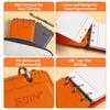 PU Leather Loose-leaf Notebook A7 Mini Journal Waterproof Pocket Notebook  Students