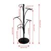 Baseball Cap Rack with 5 Round Standing Hooks Stable Base Hat Display Holder