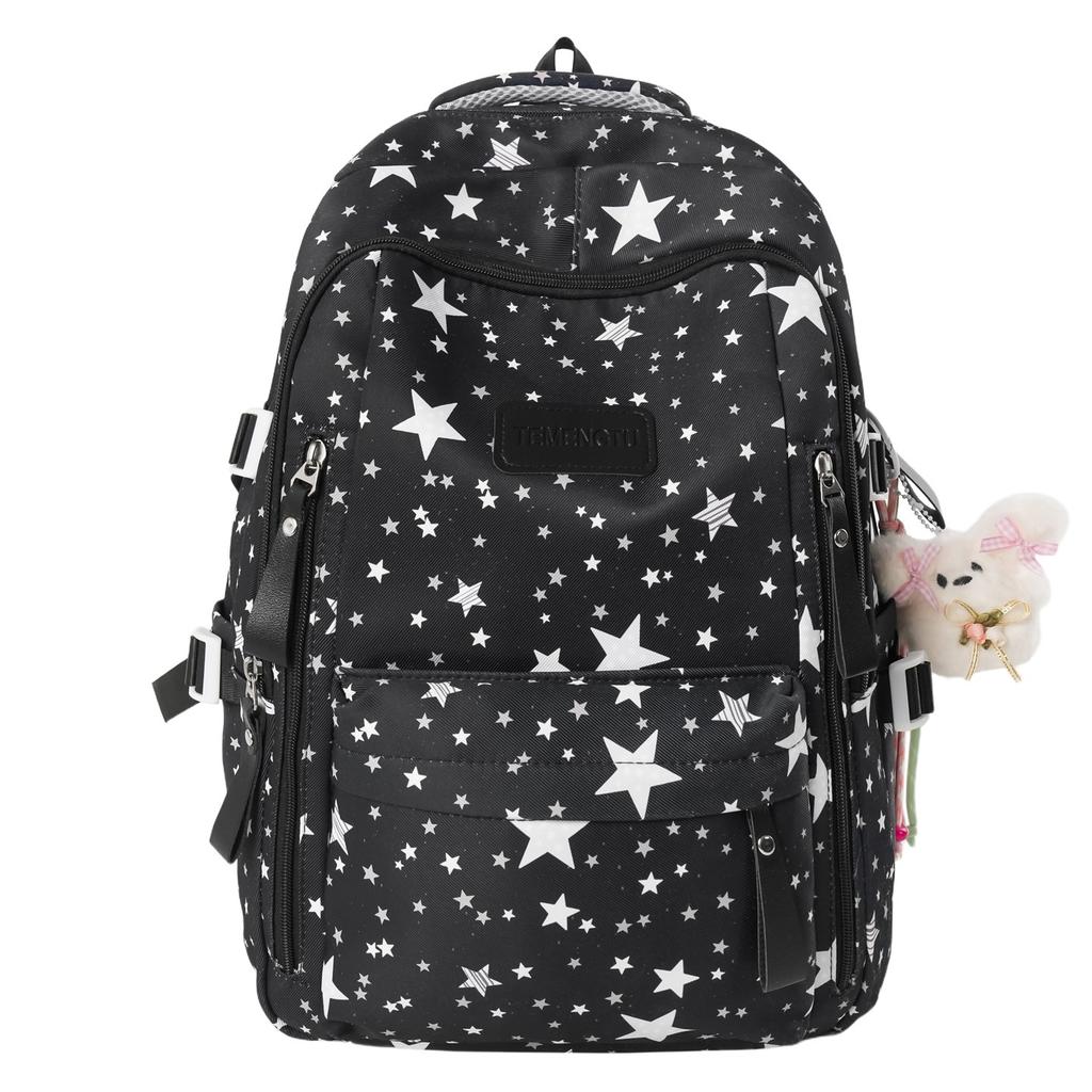Schoolbag Japanese school bag ins niche high value fresh and sweet star backpack junior high school girls make-up bag