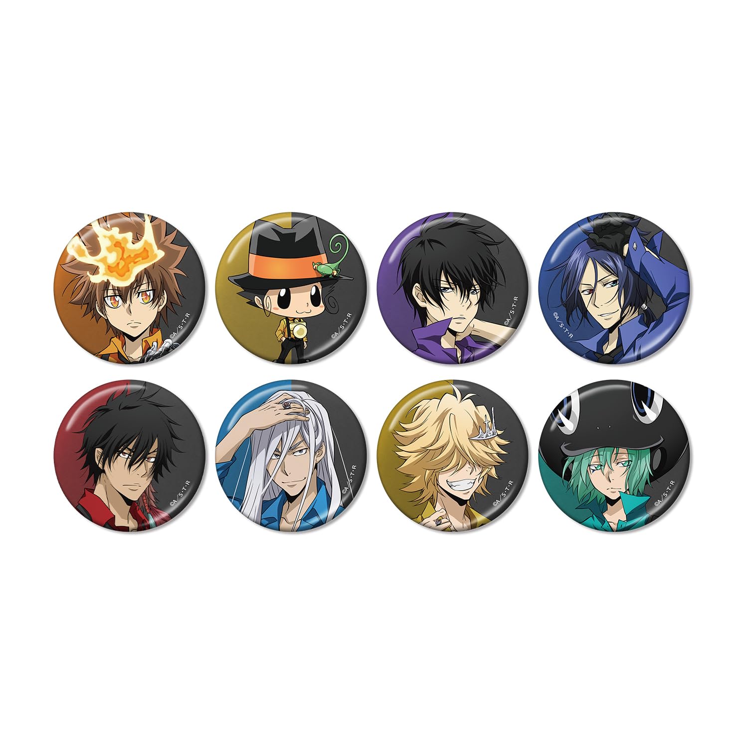 

Katekyo Hitman Reborn! Original Illustration Color Shirt Ver. Trading Metallic Can Badge Box of 8