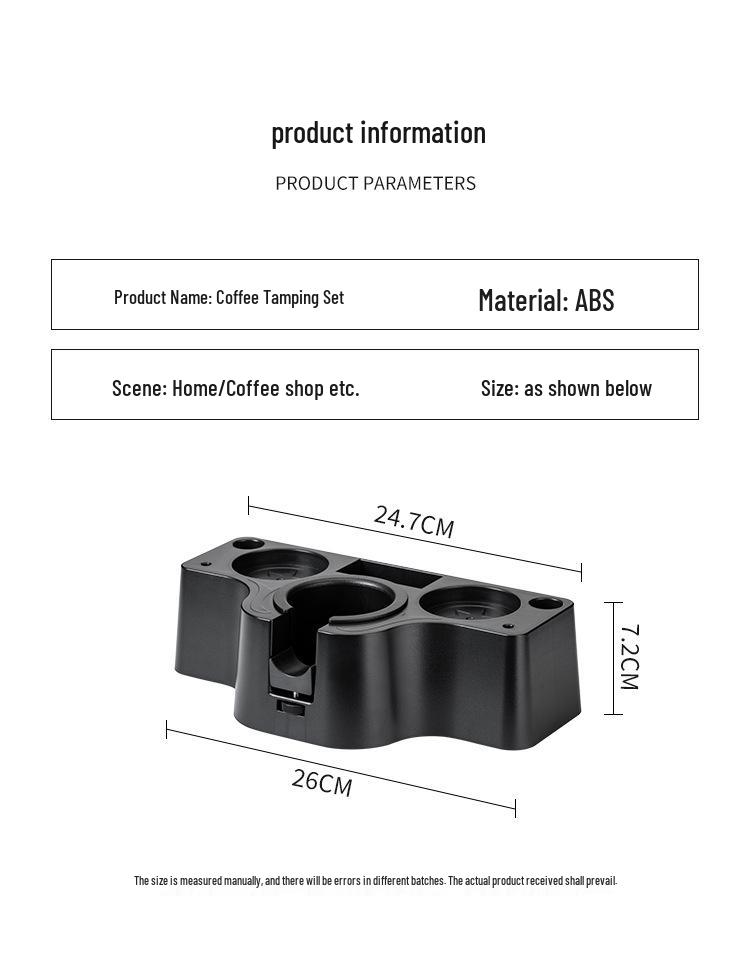 Aufbewahrungsbasis aus Kunststoff für Kaffeetamper & Verteiler – Kompatibel mit 51mm, 53mm, 58mm Maschinen