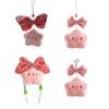 Unique Plush Starfish Keyring Fashion Plush Plush Mobile Phone Back Clip Girl