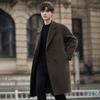 New Autumn and Winter Korean Version Fashion Medium and Long Double-sided Woolen Coat Cotton Wool Coat Trench Coat Trend Double-breasted
