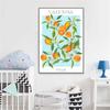 Fruit Market Prints Valencia Wall Art Poster Classical Sorrento Canvas Painting Italy Spain Food Home Kitchen Dinning Room Decor