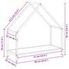 Firewood Rack Black 60x25x60 cm Cold Rolled Steel