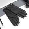 Men's Windproof Sheepskin Gloves: Winter Velvet Lined, Cold-Proof, Non-Slip Retro Motorcycle & Outdoor Riding.