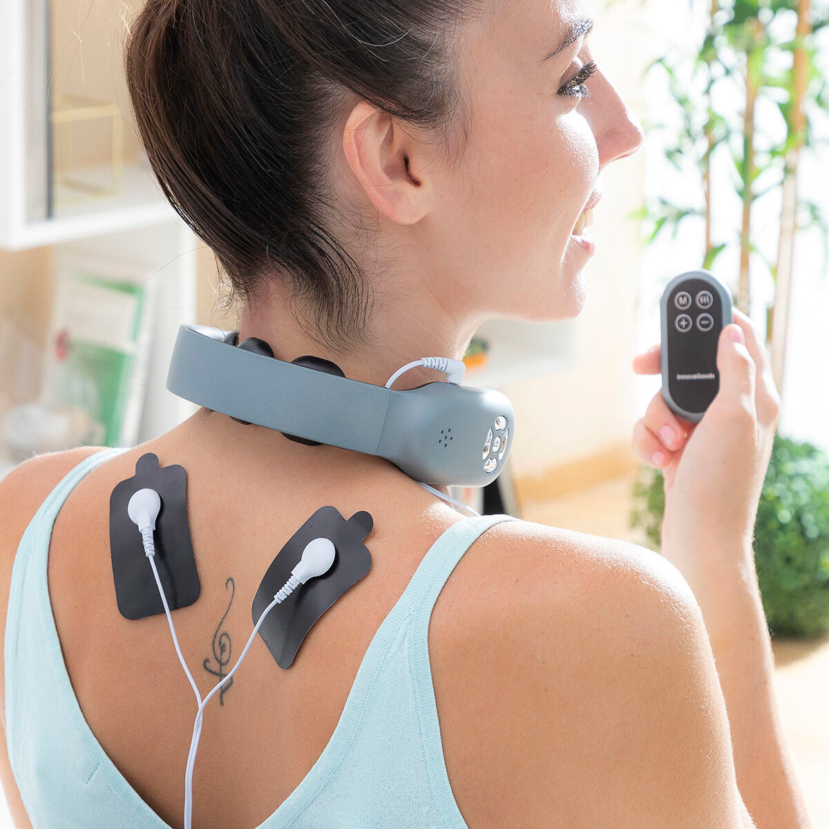 

Rechargeable Cervical Massager with Remote Control Nekival InnovaGoods