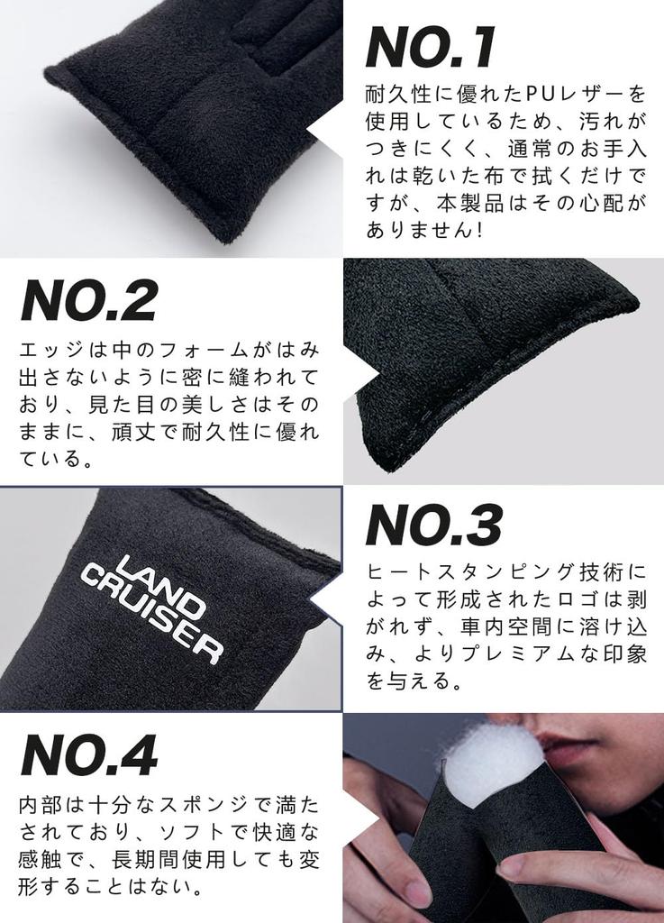 HUDIY Car Seat Side Gap Filler for New Land Cruiser 250 Series 2024 Molded Suede Gap Cushion for Driver and Passenger Prevents Small Items from and