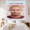 Haaland Custom Your Name Wall Decor Tapestry Art For Pet Memorial Birthdaywedding Party Backdrop Family Gift