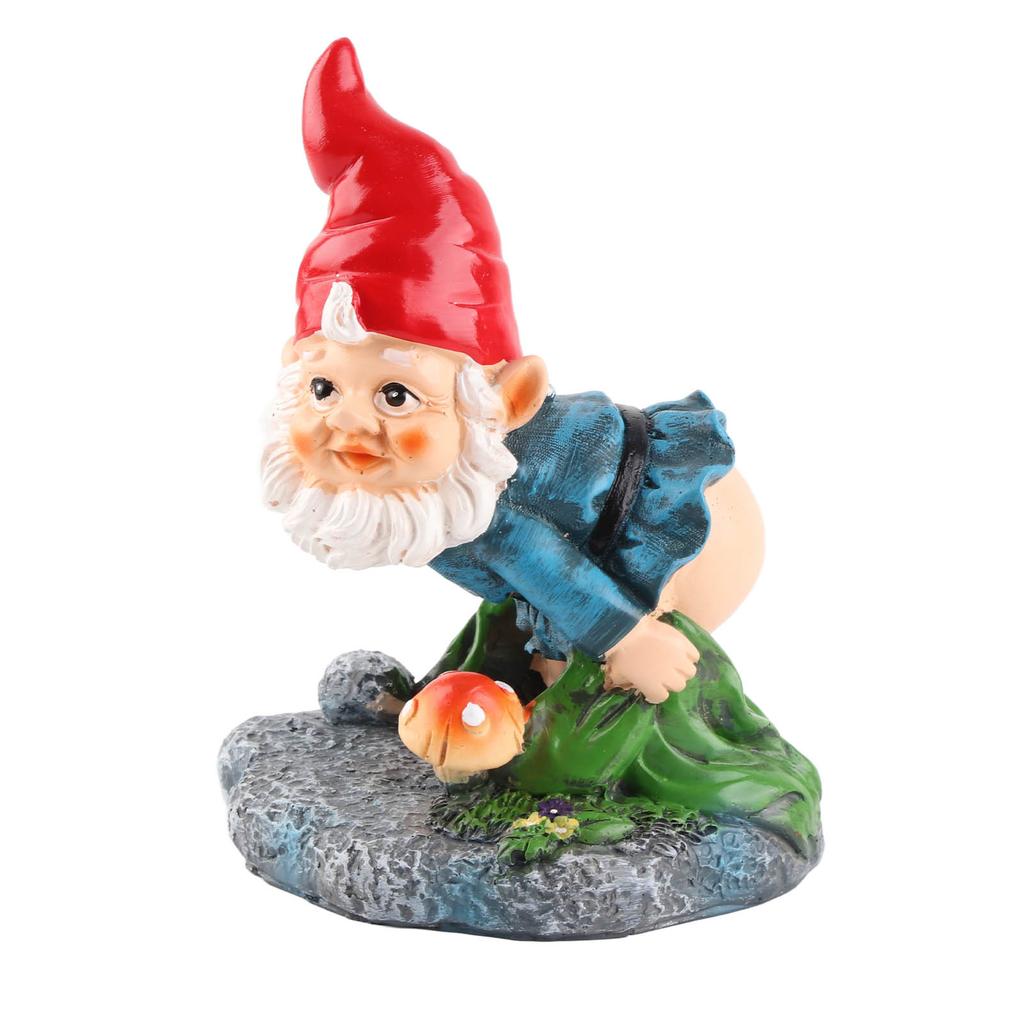 Dwarf Decorative Ornaments Durable Resin Decor Cute Gnome Figure Decorations for Home Outside Yard