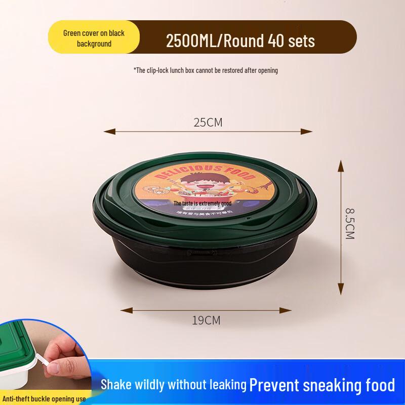 

Zhishi Disposable Locking Takeaway Food Containers