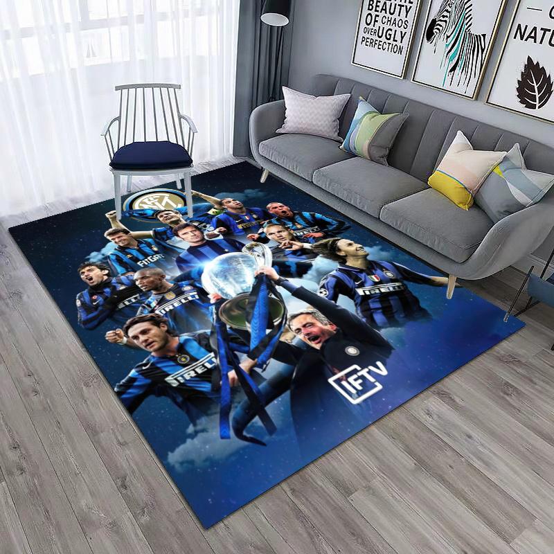 Famous F.C. Internazionale Milano Football Player Lautaro Martínez Carpet Is Suitable for Living Room and Bedroom Office Decorative Carpet L8