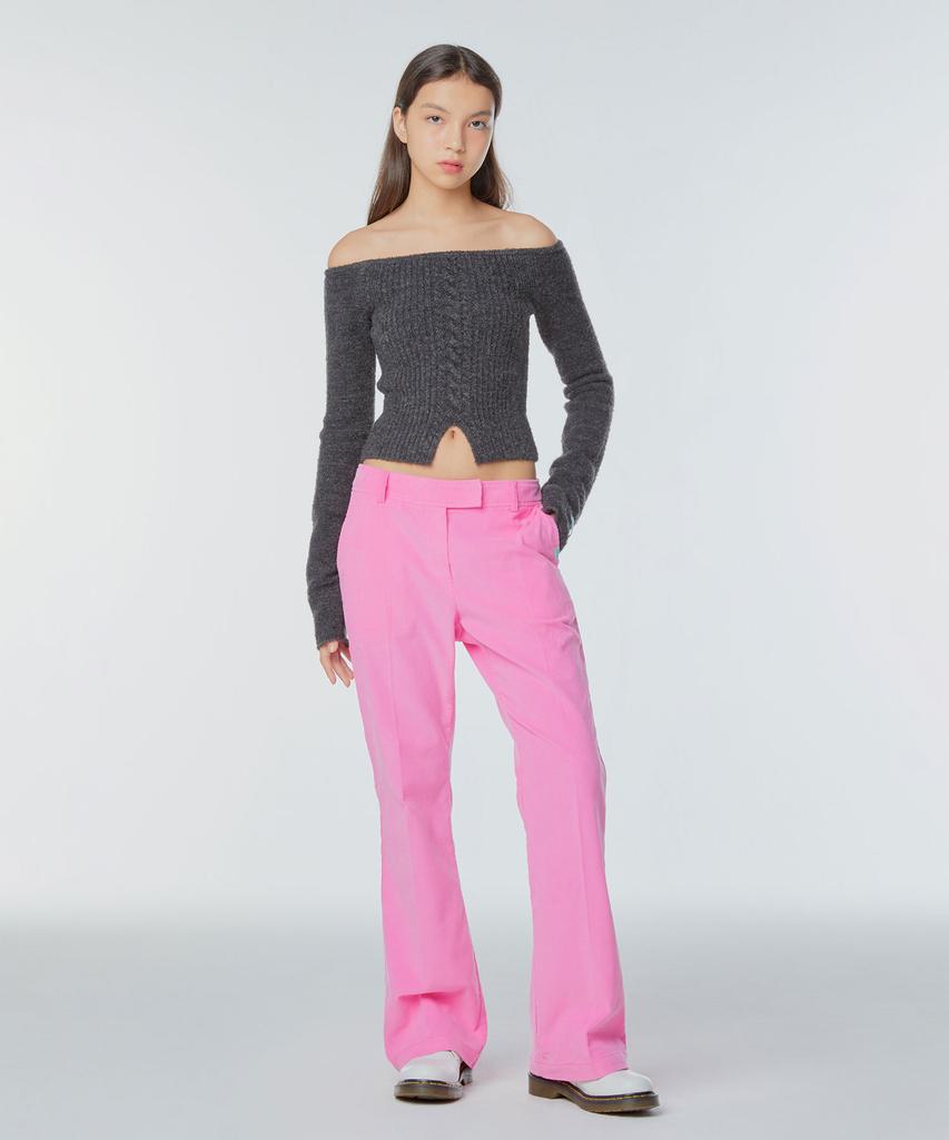 INSTANTFUNK Corduroy Semi-Bootcut Pants