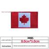 In-Stock Canadian Flag Embroidered Patch: Hook & Loop Morale Patch, Fabric Armband Badge, Iron-On