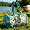 3D-Printed Quilted Cotton Women's Travel Yoga Handbag