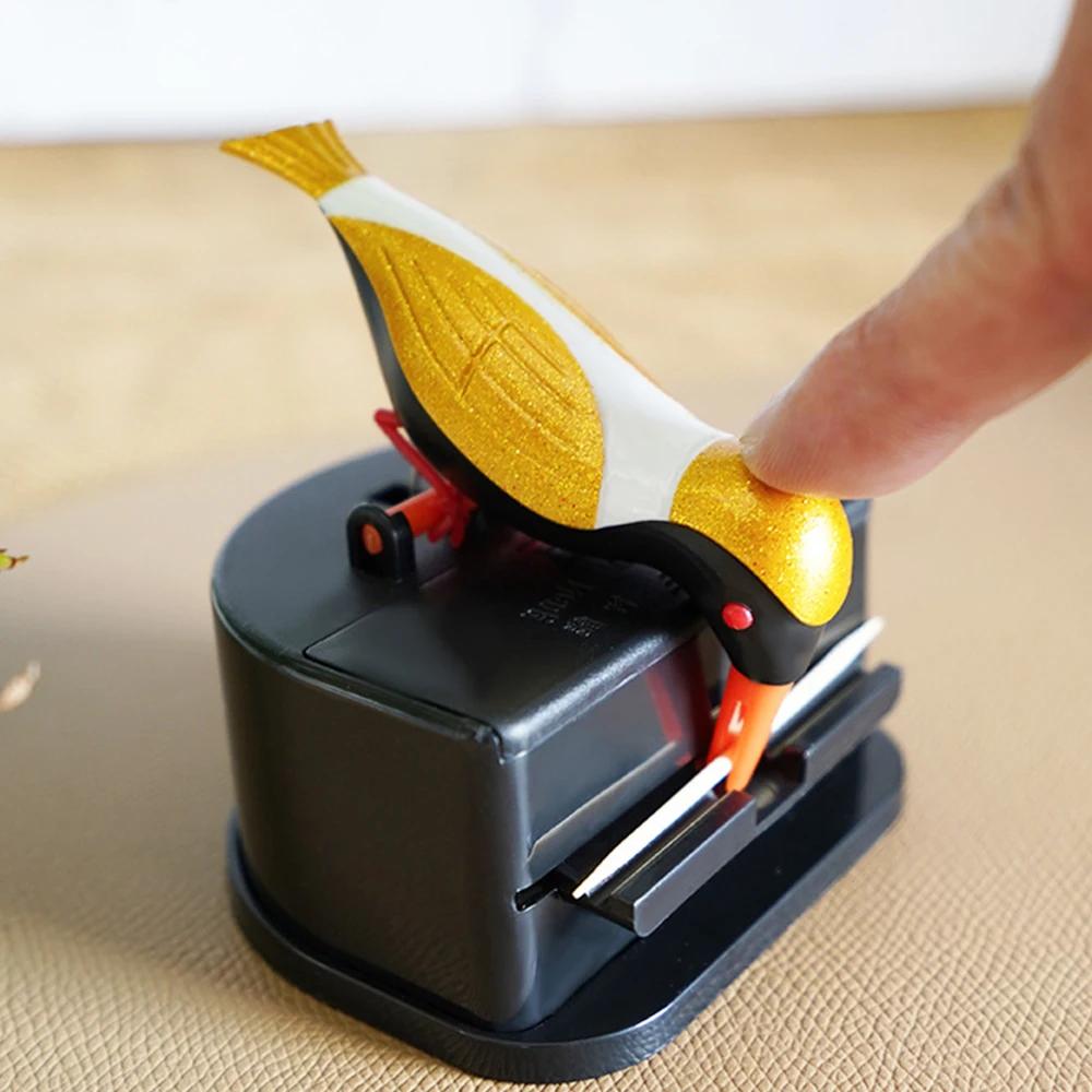 Cute Little Bird Toothpick Container Automatic Toothpick Dispenser Toothpick Holder Home Decor Table Decoration Table Accessorys