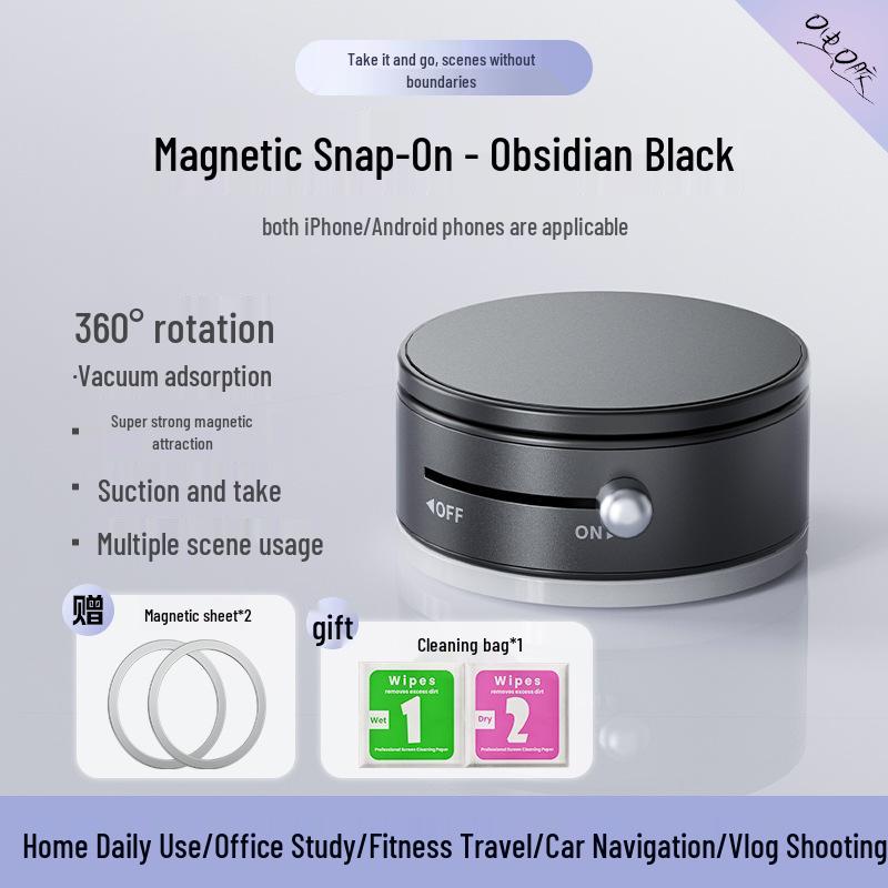 Lazy Person Multi-functional Rotating Phone Holder with Vacuum Suction