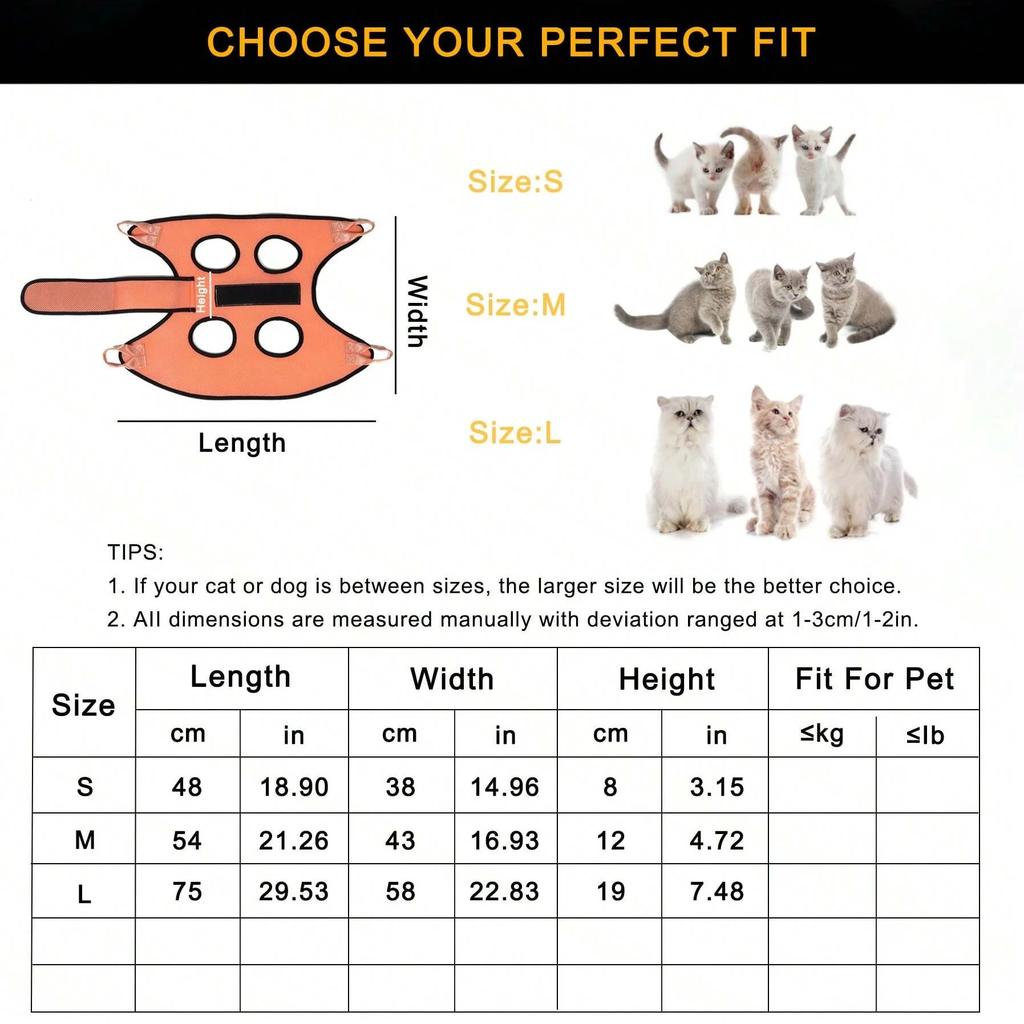 1pc-Pet Grooming Hammock, Dog Grooming Fixator, Teddy Feeding Medicine Anti Scratch Device, Cat Hanging Bag