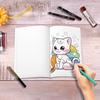 1pc, Cute Cat Coloring Book, Teenagers Coloring Book, 30 Different Patterns, 100gsm Thick Paper, Stress Relief, Birthday Gift