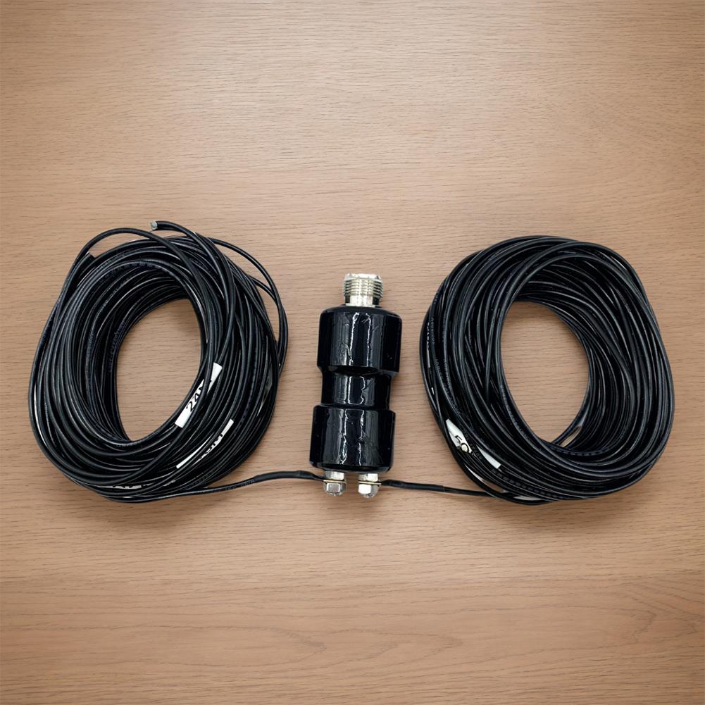 5-50MHz HF Horizontal Dipole Antenna Ham Radio Shortwave Antenna Horizontal Balun Antenna for Emergency Communication