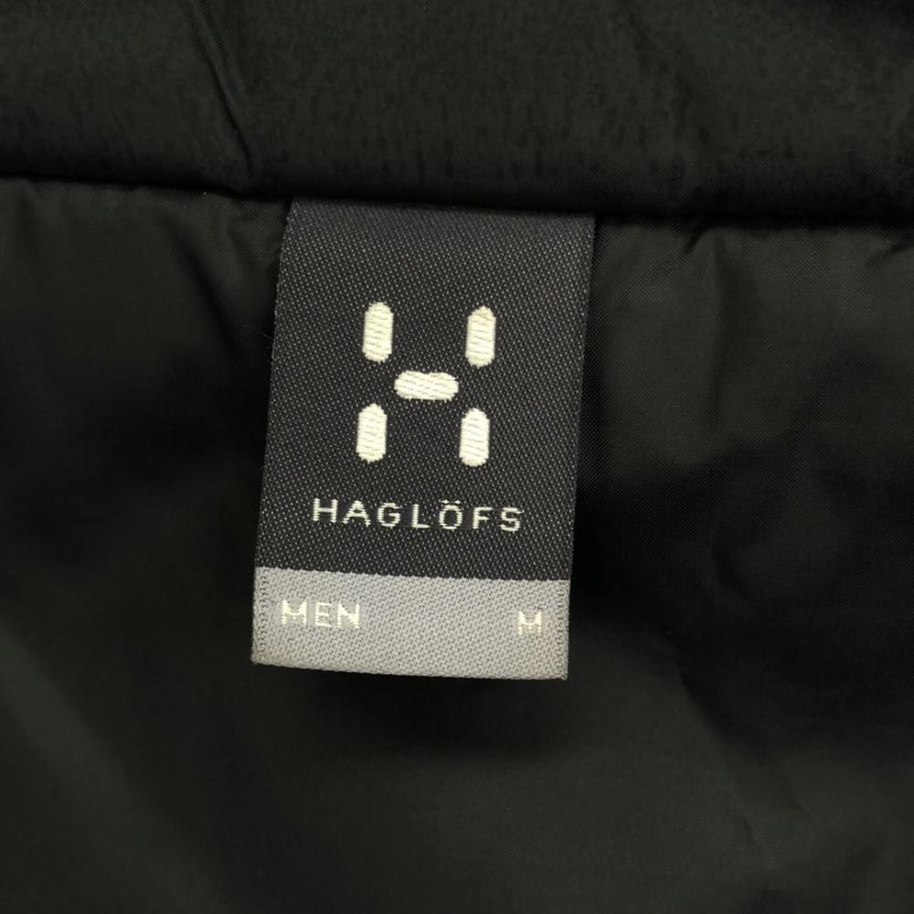 Haglofs Logo Print Hooded Batting Jacket M Black Outdoors Men's Used
