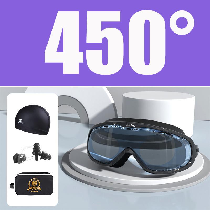 Myopie-Verschreibung -1,5 ~ -8,0 Grad Wasserdichte Anti-Beschlag-Silikon-Schwimmbrille mit Ohrstöpseln