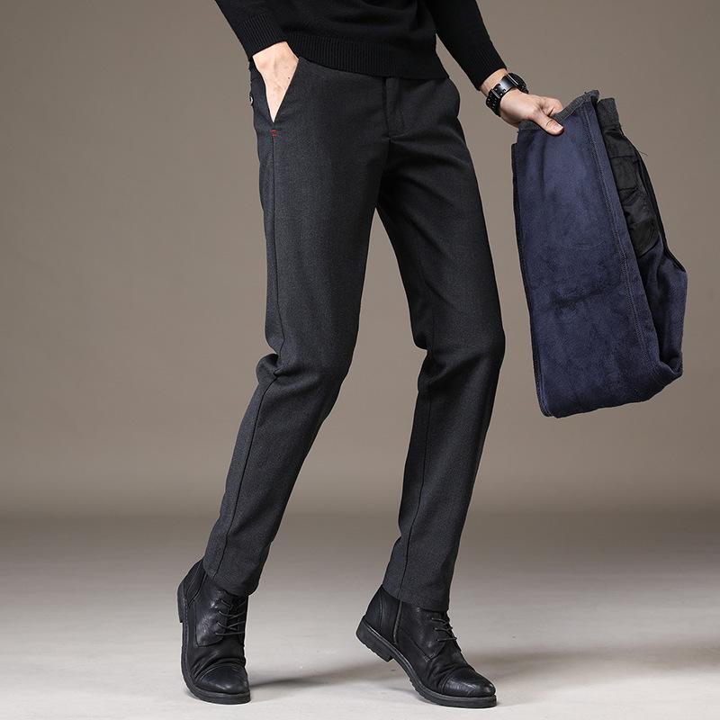 Men's casual pants autumn and winter new fashion Korean version trousers versatile slim straight pants men