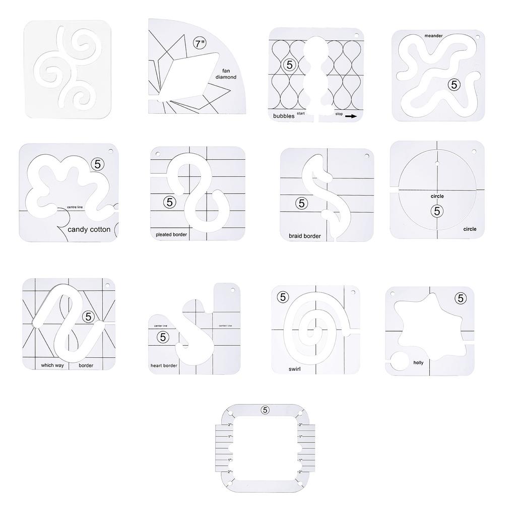 Acrylic Sewing Patchwork Ruler Clothing Design Sewing Tailor Ruler Special-shaped Yardstick Cutting Quilting DIY Drawing