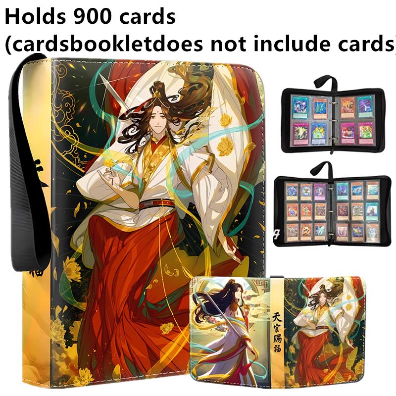 400 szt./900 szt. Album na karty Książka Anime Błogosławieństwo Niebiańskich Urzędników Kolekcja Kart Zamek na Zamki Binder na Karty Kolekcjonerskie Prezent dla Dzieci
